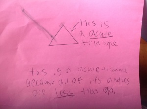 Student response by Dani in 4th grade. Great job!